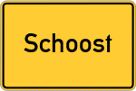 Place name sign Schoost