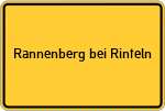 Place name sign Rannenberg bei Rinteln