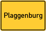 Place name sign Plaggenburg