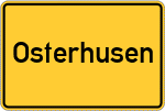 Place name sign Osterhusen