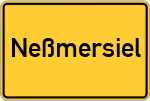 Place name sign Neßmersiel