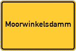 Place name sign Moorwinkelsdamm