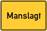 Place name sign Manslagt