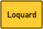 Place name sign Loquard