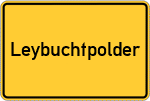 Place name sign Leybuchtpolder