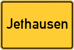 Place name sign Jethausen