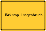 Place name sign Hörkamp-Langenbruch