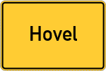 Place name sign Hovel