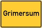 Place name sign Grimersum