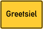 Place name sign Greetsiel