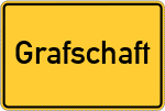 Place name sign Grafschaft, Kreis Friesland