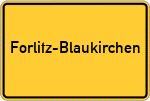 Place name sign Forlitz-Blaukirchen