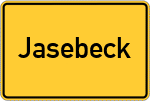 Place name sign Jasebeck