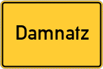 Place name sign Damnatz