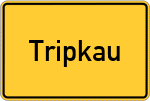 Place name sign Tripkau, Kreis Lüchow-Dannenberg