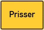 Place name sign Prisser