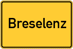 Place name sign Breselenz