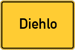 Place name sign Diehlo