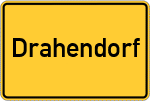 Place name sign Drahendorf