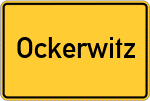 Place name sign Ockerwitz