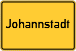Place name sign Johannstadt