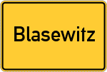 Place name sign Blasewitz