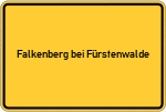 Place name sign Falkenberg bei Fürstenwalde