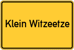 Place name sign Klein Witzeetze