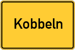 Place name sign Kobbeln