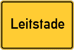 Place name sign Leitstade
