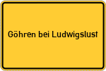 Place name sign Göhren bei Ludwigslust