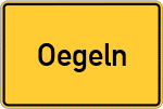 Place name sign Oegeln
