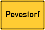 Place name sign Pevestorf