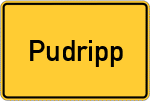Place name sign Pudripp