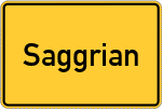 Place name sign Saggrian