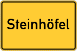 Place name sign Steinhöfel