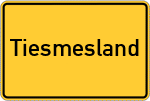 Place name sign Tiesmesland