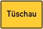 Place name sign Tüschau