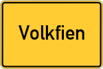 Place name sign Volkfien