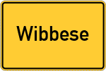 Place name sign Wibbese
