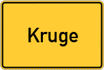 Place name sign Kruge