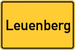 Place name sign Leuenberg
