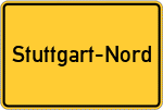 Place name sign Stuttgart-Nord