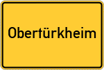 Place name sign Obertürkheim