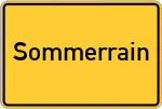 Place name sign Sommerrain