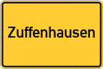 Place name sign Zuffenhausen