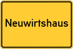 Place name sign Neuwirtshaus
