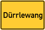 Place name sign Dürrlewang