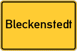 Place name sign Bleckenstedt
