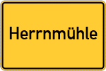 Place name sign Herrnmühle